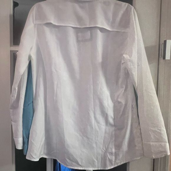 Bundle 2 long sleeve sunshirts (NWT Eddie Bauer-white)(NWOT Columbia-blue)Medium - Picture 7 of 10
